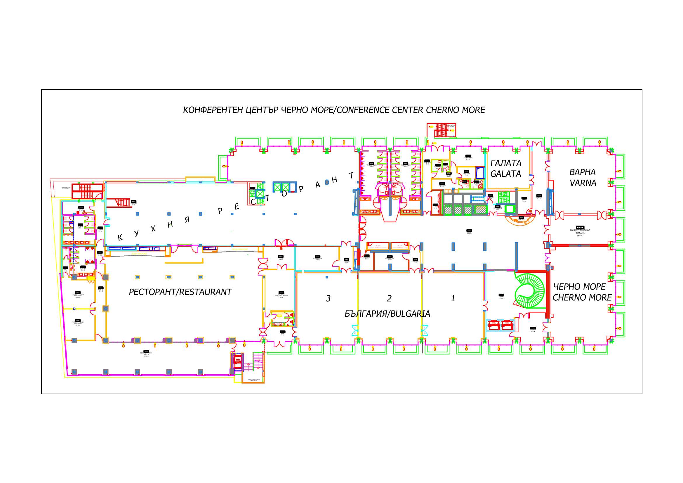 Exhibition floor plan - Conference Center Cherno More
